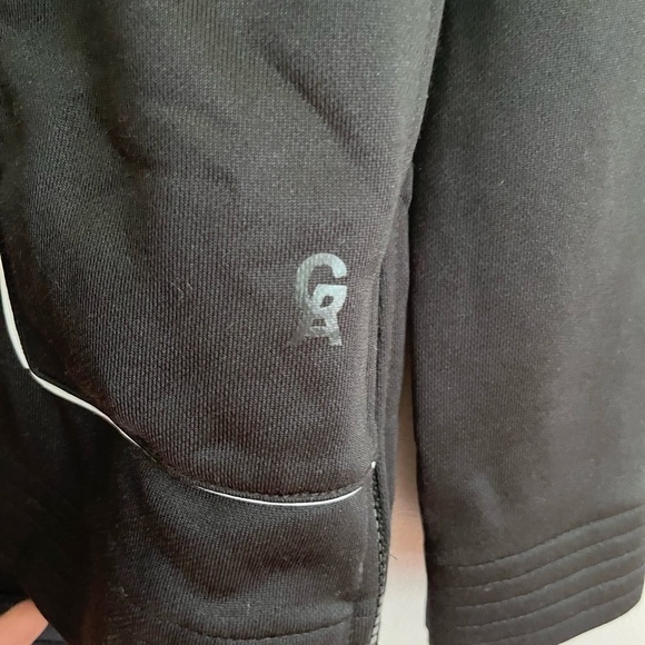 Good American Black Boyfriend Tunic Half Zip Athleisure Hoodie - Picture 10 of 13